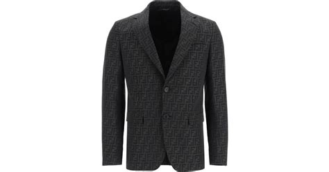 fendi jacquard blazer